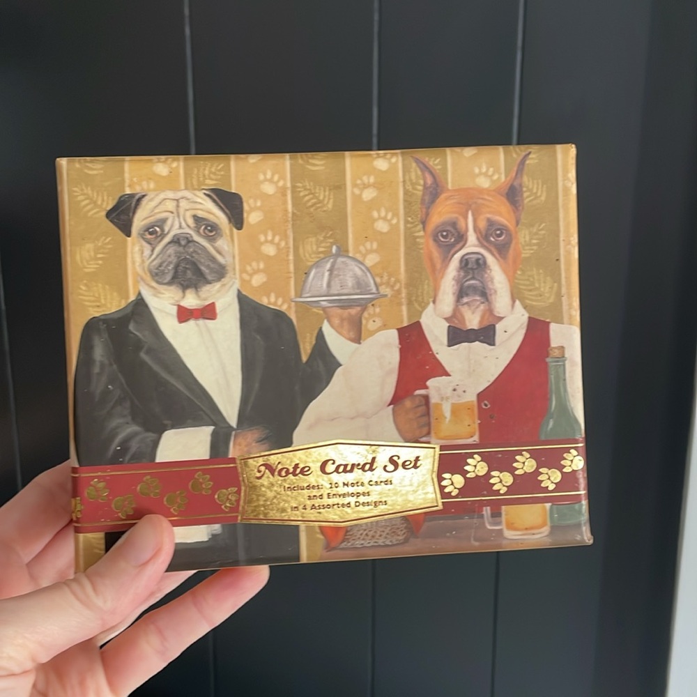 Pug Note Card Set - Dog Lover Gift by Carol Lew: Pug - Boxer - Bulldog - Pointer